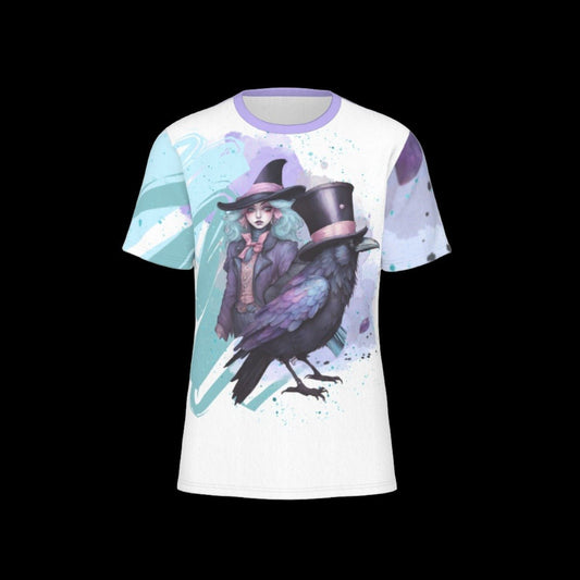 Purple Blue Raven Madhatter O-Neck T-Shirt | 190GSM Cotton