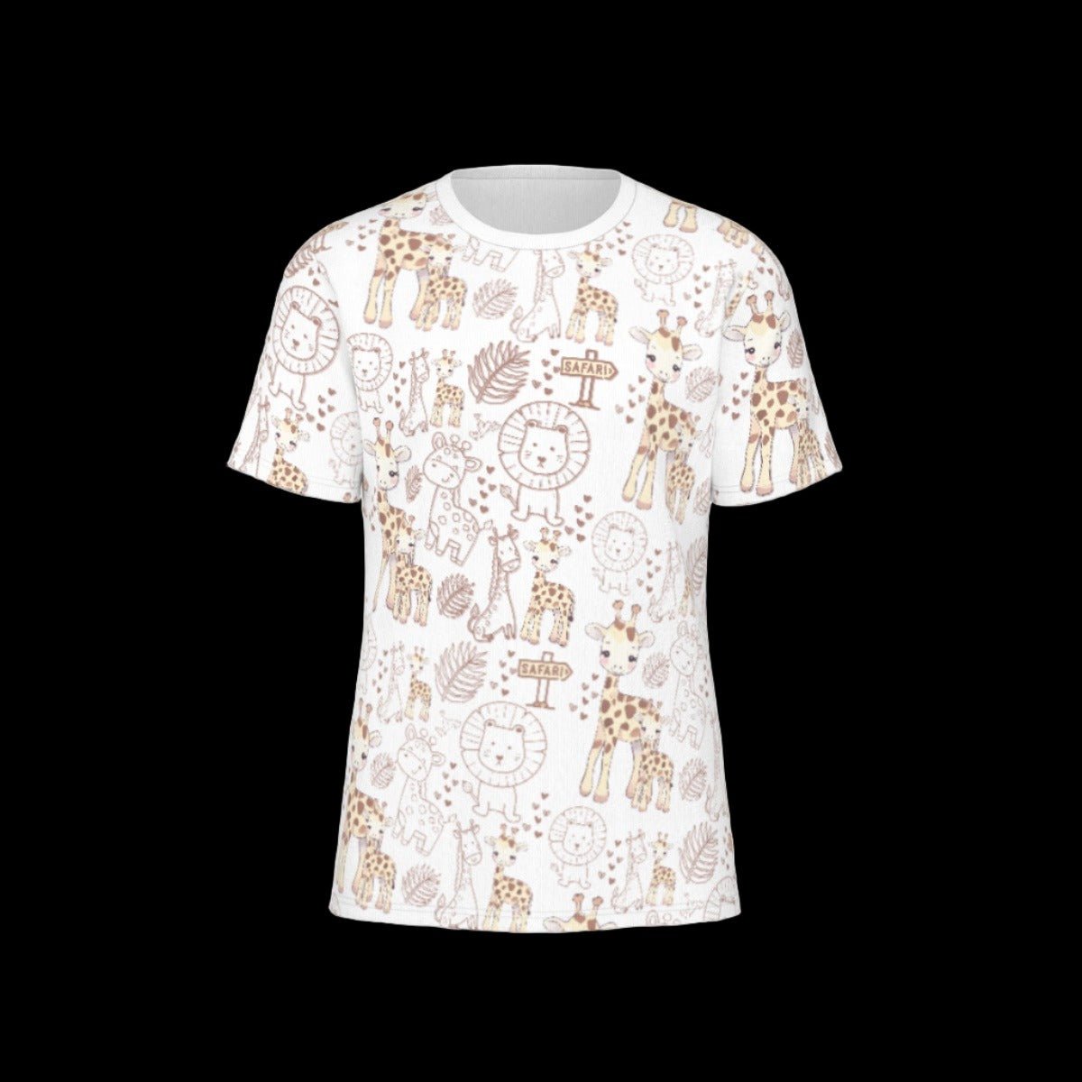 Safari Print Adult O-Neck T-Shirt | 190GSM Cotton