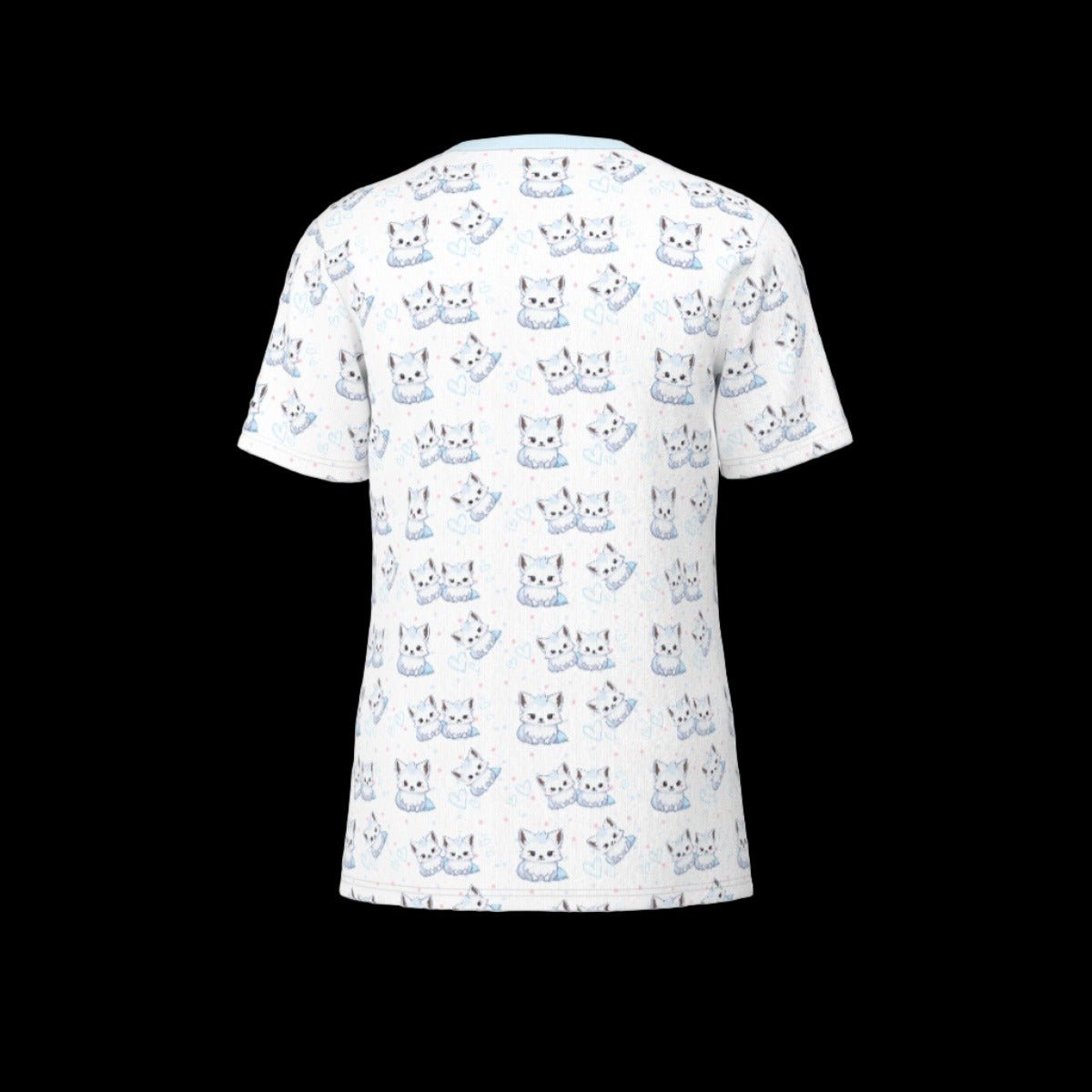 White Baby Arctic Fox Print Unisex O-Neck T-Shirt | 190GSM Cotton